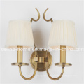 Hot Sale Iron Wall Lamp with Fabric Shade (SL2016-2B)